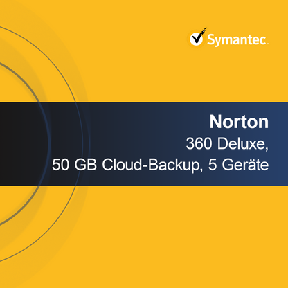 Norton 360 Deluxe, 50 GB Cloud-Backup 5 Geräte